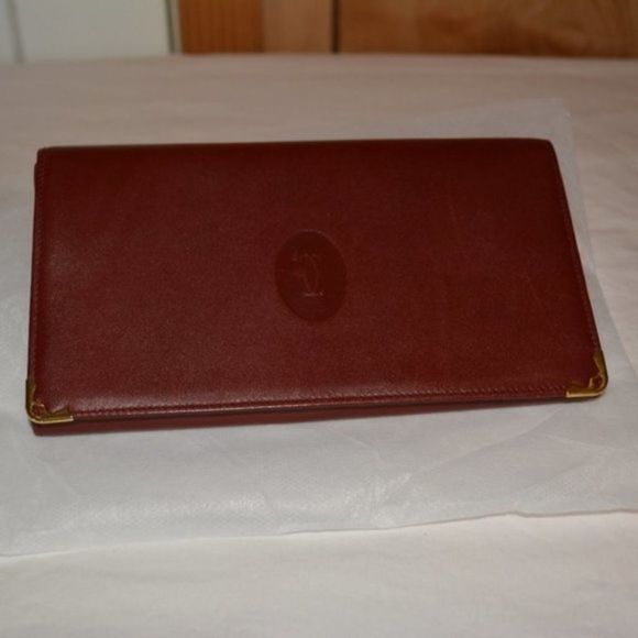 Authentic Cartier Must line long wallet leather - Picture 1 of 7